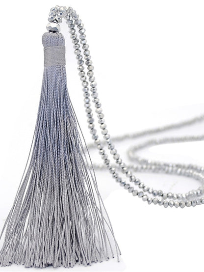 1pc Pendant Necklace Necklace For Women's Glass Long Spike / Y Necklace / Long Necklace - LuckyFash™