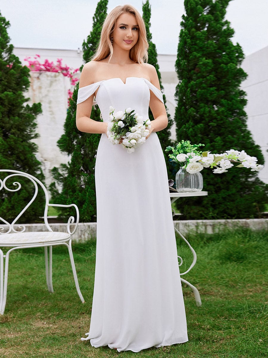 Chiffon Square Neck Wholesale Bridesmaid Dress With Sleeveless