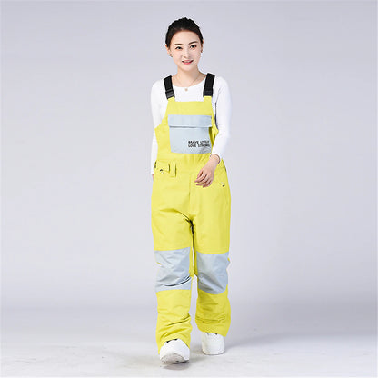 Women's Ski / Snow Pants Outdoor Winter Thermal Warm Windproof Breathable Bib Pants for Camping / Hiking Snowboarding Winter Sports