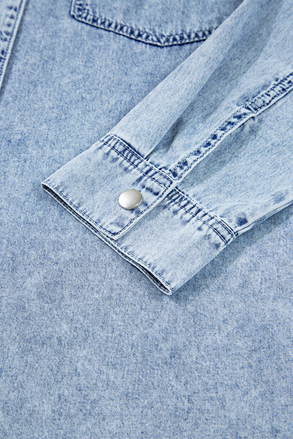 blue denim dress