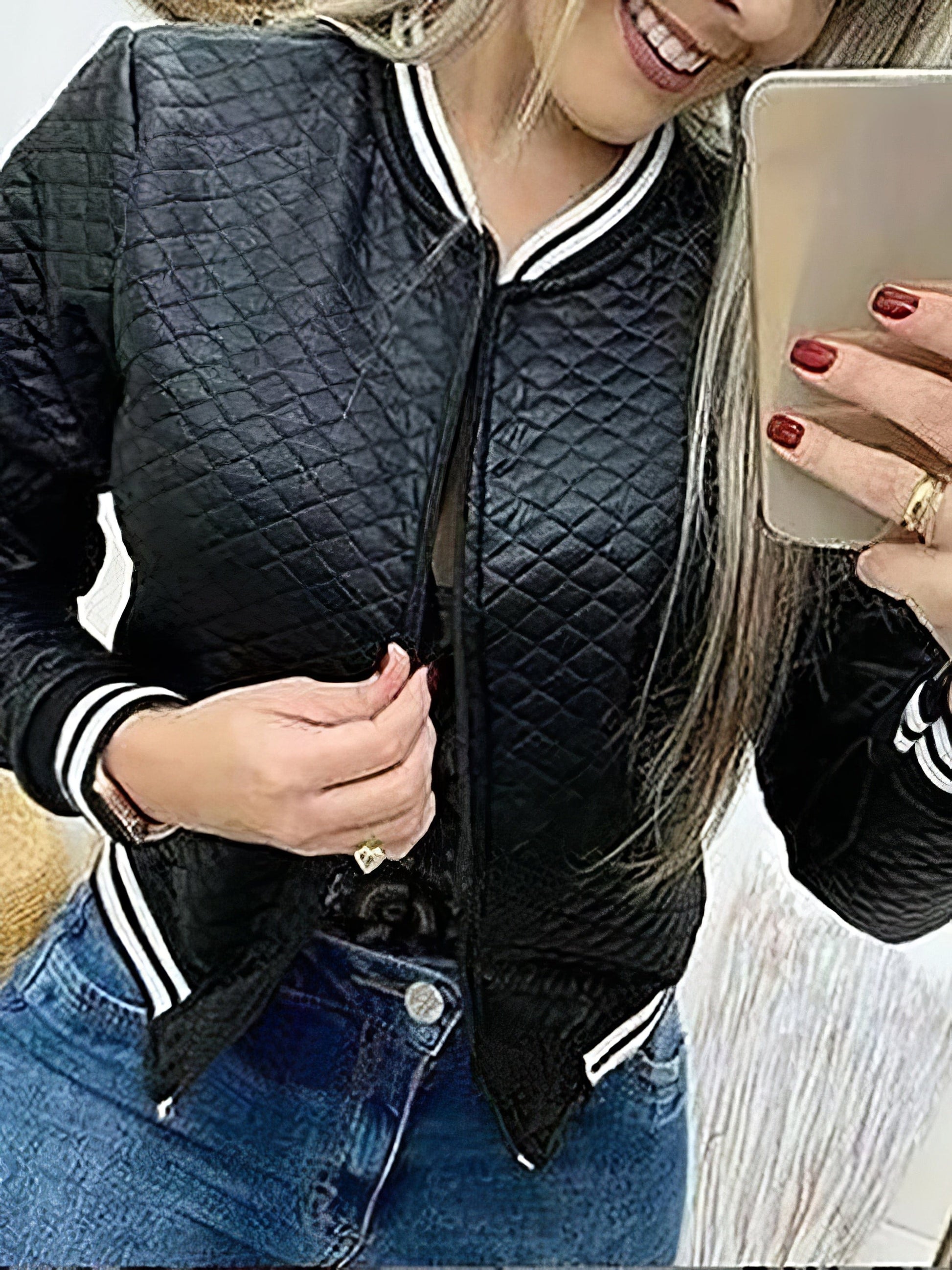 Fashion Zipper Baseball Jacket