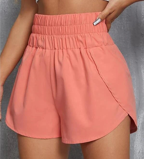 Women's Shorts Polyester Plain Black Pink Casual Daily Short Going out Weekend Summer