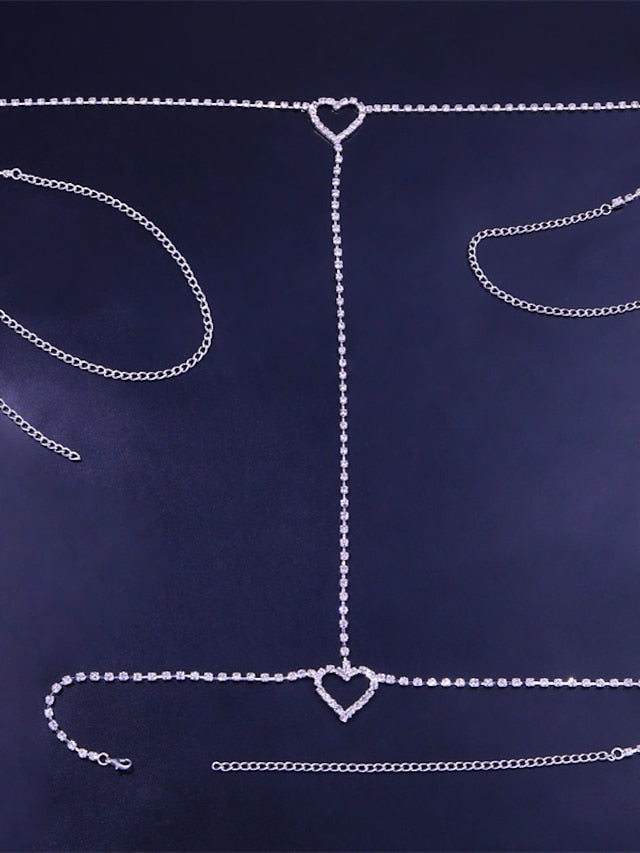 Women's body chain Chic & Modern Street Heart Anklet - LuckyFash™