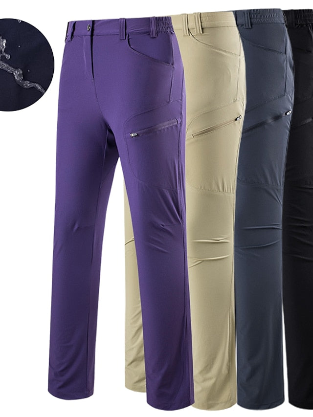 Women's Waterproof Hiking Pants Outdoor Waterproof Breathable Quick Dry Lightweight Pants / Trousers Bottoms Violets Black Yoga Fishing M L XL XXL XXXL - LuckyFash™