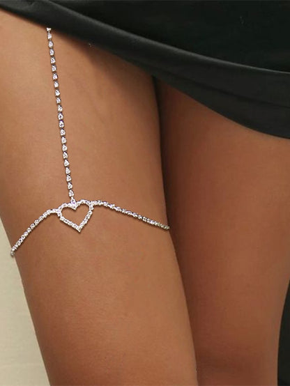 Women's body chain Chic & Modern Street Heart Anklet - LuckyFash™