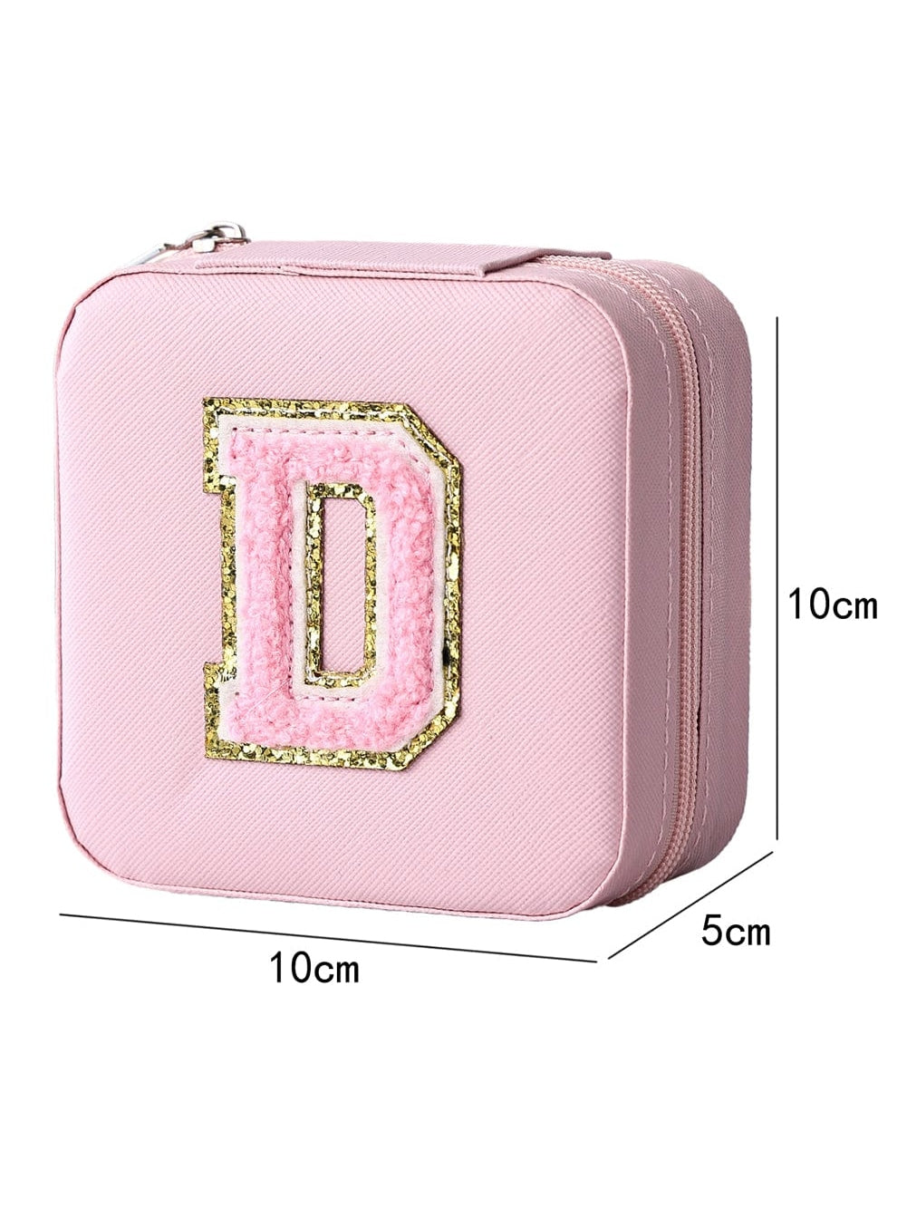 Glitter Chenille Letter Pink Jewelry Organizer