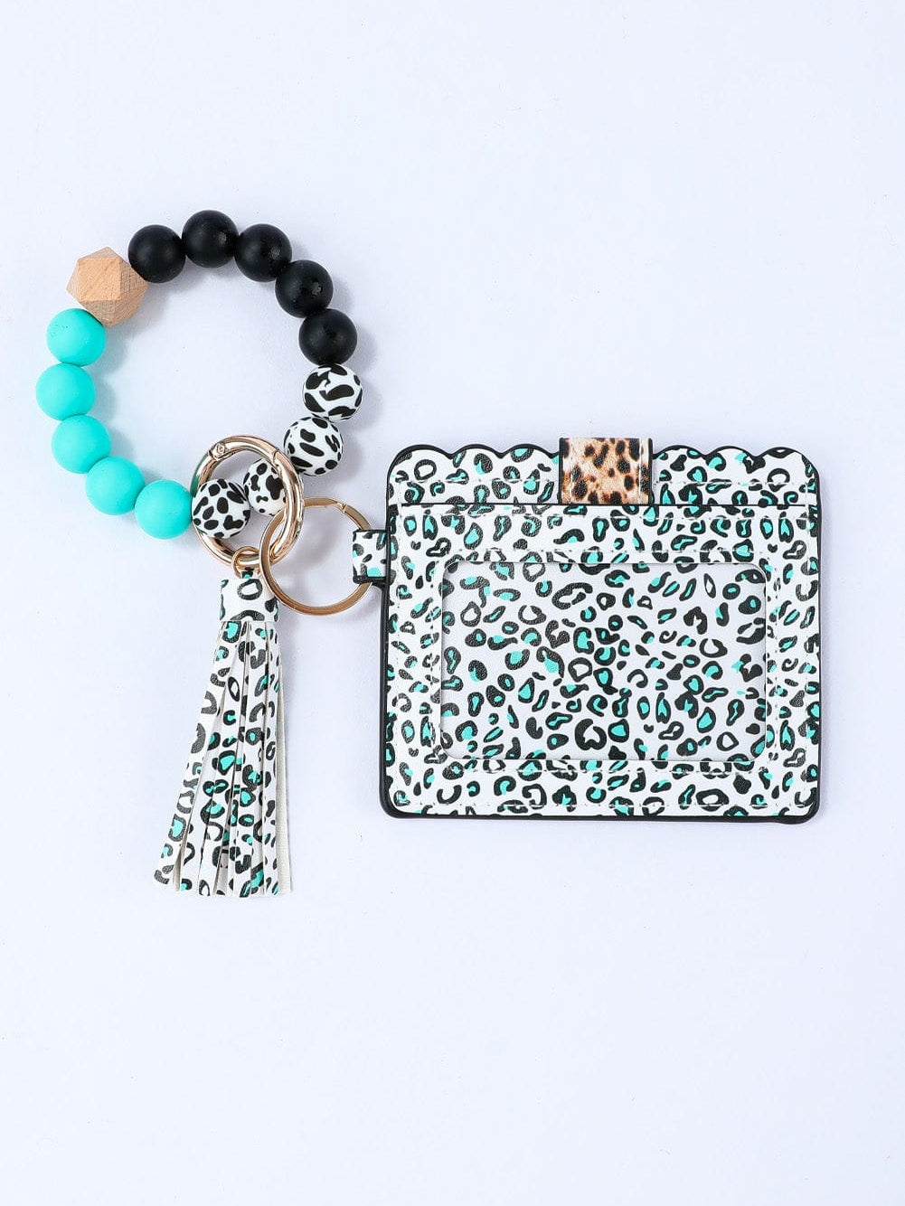 Green Western Fashion Card Bag Bracelet Key Ring