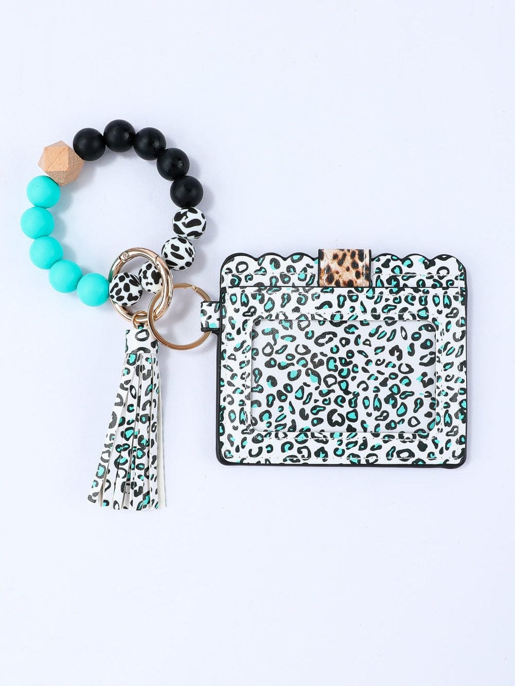 Green Wildcat Print Western Fashion Accessory Set