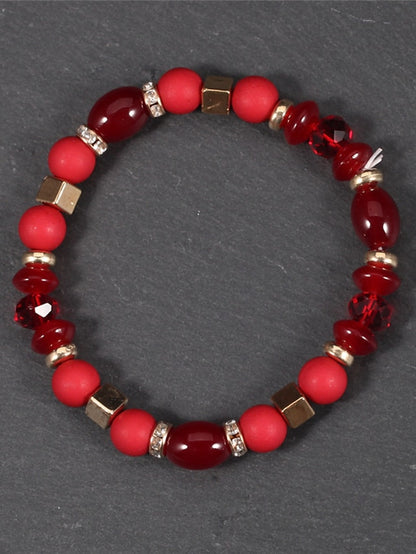 Women's Bracelets Ethnic Style Party Heart Bracelets & Bangles / Imitation Pearl / Black / Red / Fall / Winter - LuckyFash™