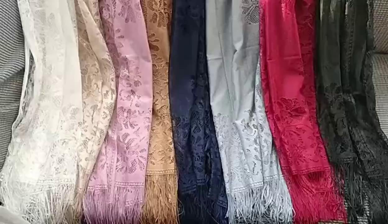 Women's Women's Shawls & Wraps Party Wedding Anniversary Camel Red Pink Scarf Flower / Fall / Winter / Spring / Summer / Polyester - LuckyFash™