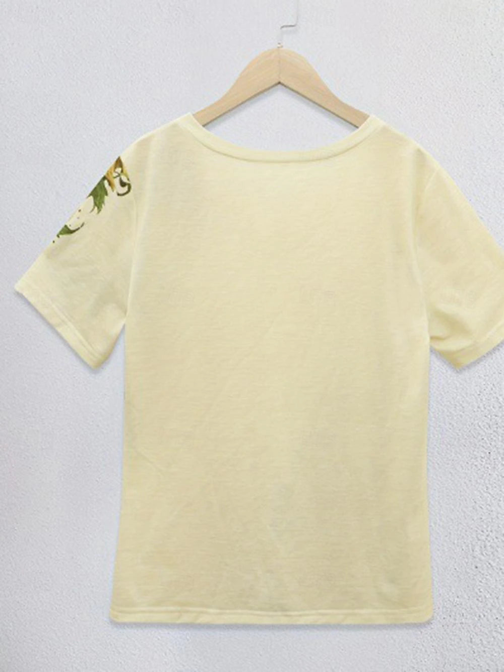 Women's T shirt Tee Sunflower Vacation Weekend Print Beige Short Sleeve Fashion V Neck Summer