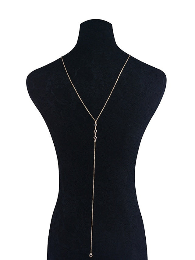 Women's necklace Elegant Wedding Pure Color Necklaces / Gold / Silver / Fall / Winter / Spring - LuckyFash™