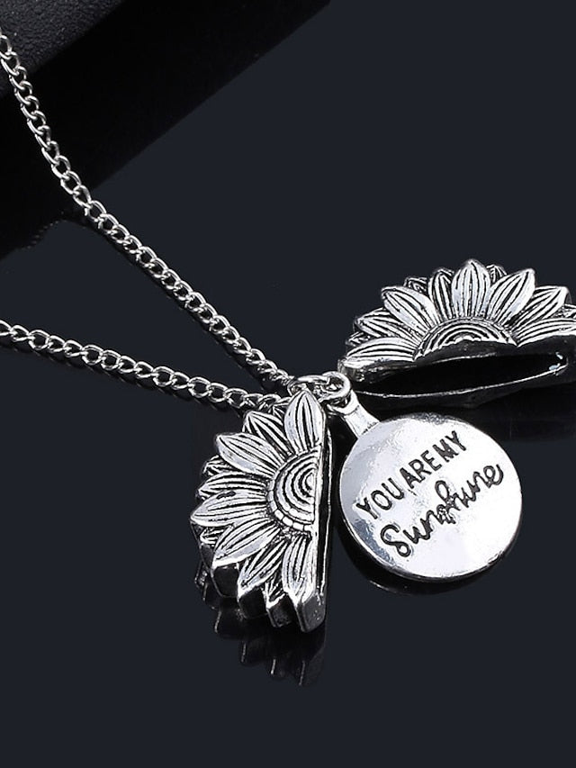 Women's necklace Fashion Street Sunflower Necklaces / Gold / Silver / Fall / Winter / Spring - LuckyFash™