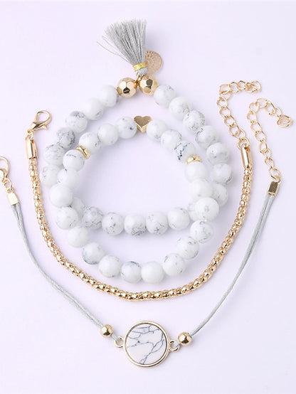 Women's Bracelets Artistic Anniversary Heart Bracelets & Bangles / Black / White / Pink / Fall / Winter - LuckyFash™