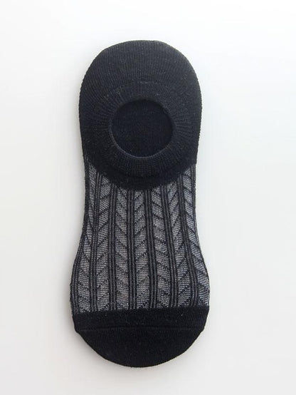 socks women spring and summer new glass silk ladies non-slip invisible socks cotton hollow mesh air conditioning socks boat socks women - LuckyFash™