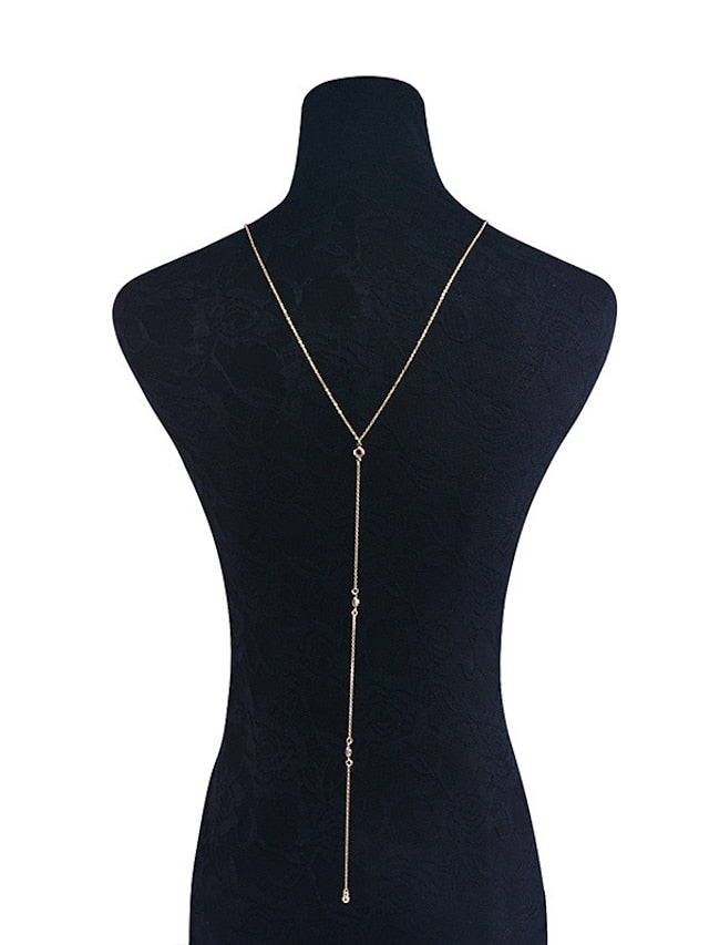 Women's necklace Elegant Wedding Pure Color Necklaces / Gold / Silver / Fall / Winter / Spring - LuckyFash™