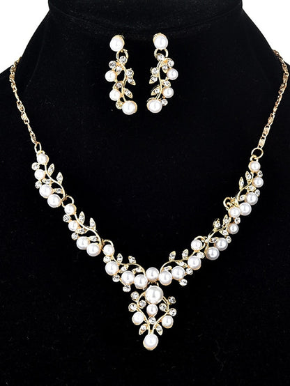 Women's necklace Chic & Modern Party Leaf Jewelry Sets / Wedding / Gold / Silver / Fall / Winter - LuckyFash™
