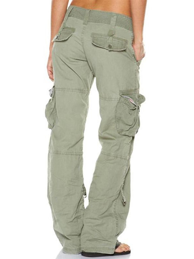 Women's Hiking Pants Trousers Work Pants Tactical Cargo Pants Military Summer Outdoor Ripstop Breathable Multi Pockets Quick Dry Pants / Trousers Bottoms Zipper Pocket grey blue Black Cotton Climbing - LuckyFash™