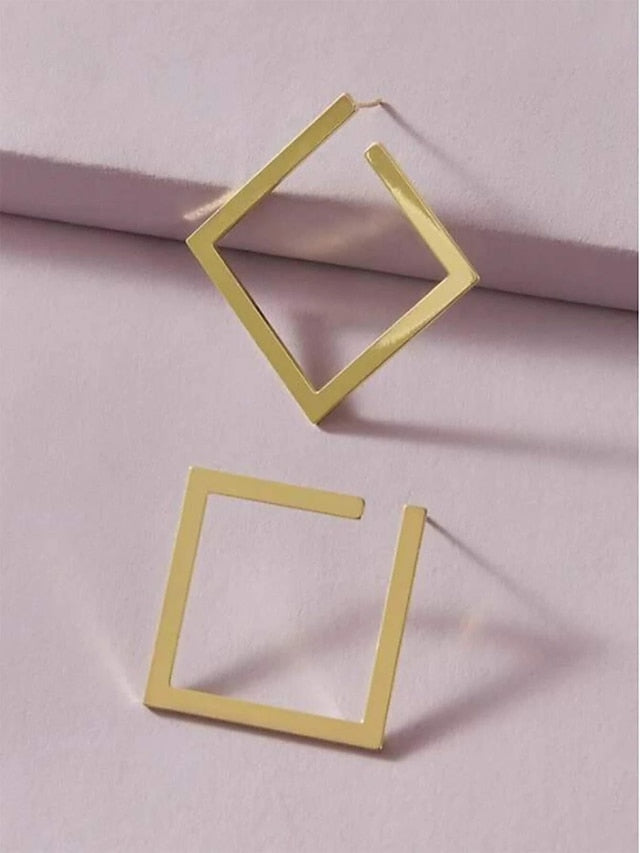European fashion new style contracted personality temperament frigid wind earrings exaggerated niche design high-grade feeling diamond earrings - LuckyFash™
