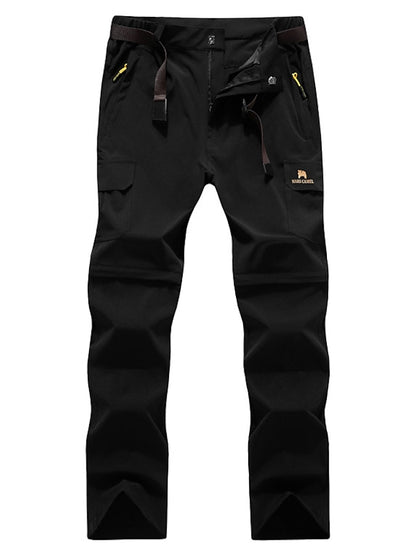 Women's Convertible Zip Off Pants Hiking Pants Trousers Summer Outdoor Breathable Quick Dry Stretchy Wear Resistance Pants / Trousers Bottoms Black Army Green Camping / Hiking Fishing S M L - LuckyFash™