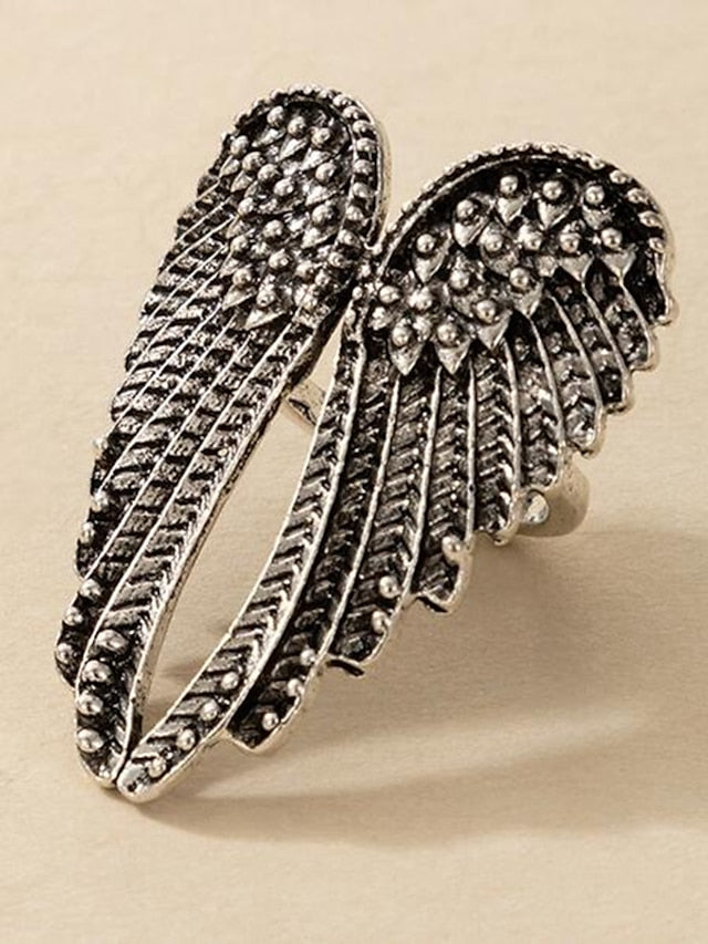 1PC Adjustable Ring For Women's Holiday Prom Alloy Classic Wings - LuckyFash™