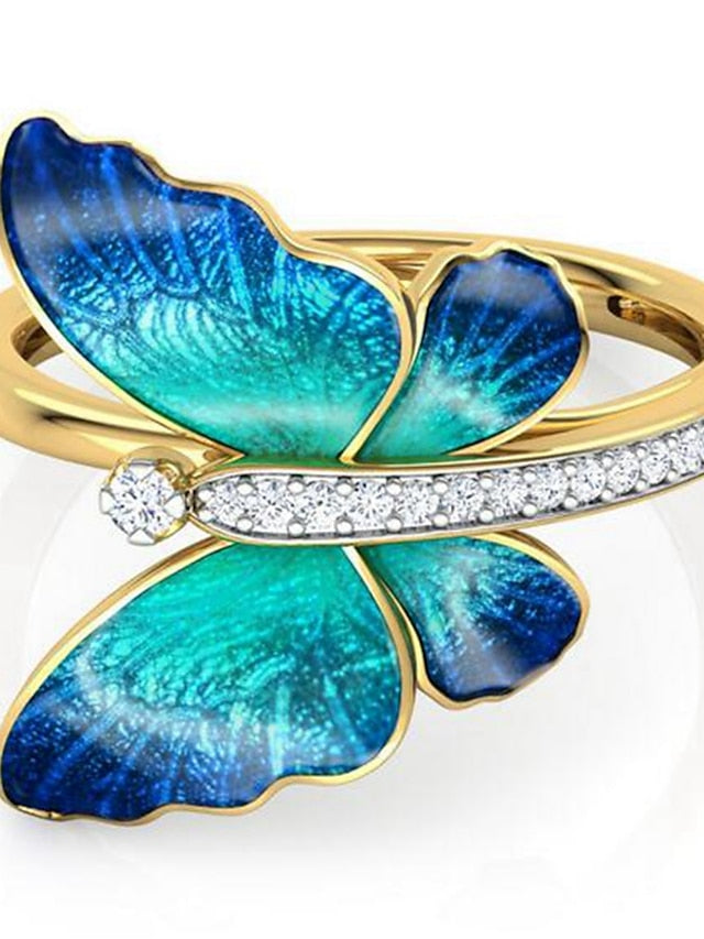 1PC Ring For Women's Holiday Date Alloy Classic Butterfly - LuckyFash™