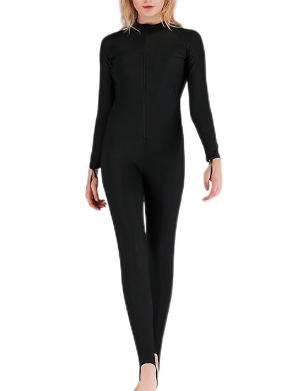 SBART Women's Rash Guard Dive Skin Suit Bathing Suit Swimsuit UV Sun Protection UPF50+ Breathable Long Sleeve Full Body Front Zip - Swimming Diving Surfing Snorkeling Patchwork Summer / Quick Dry - LuckyFash™