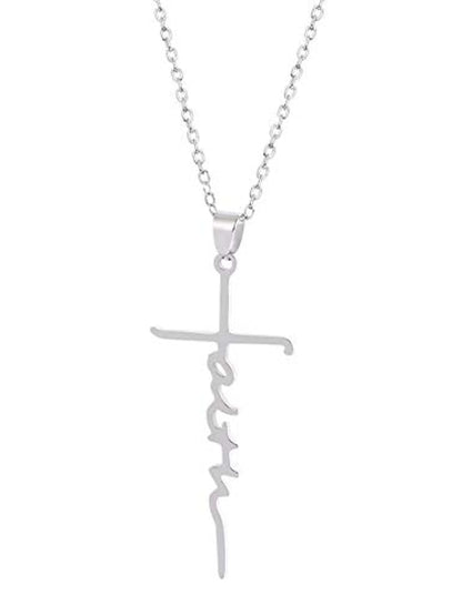 doomuut cross necklace 925 sterling silver love of cross pendant necklace gift for women girls - LuckyFash™