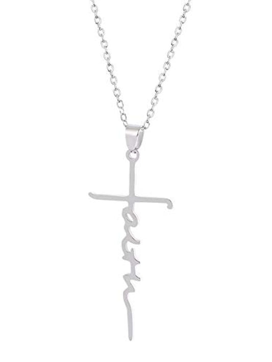 doomuut cross necklace 925 sterling silver love of cross pendant necklace gift for women girls - LuckyFash™