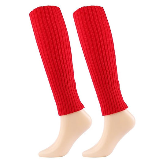 Women's Leg Warmers Boot Cuffs Home Daily Solid Color Polyester Spandex Basic Casual Classic Warm Casual 1 Pair