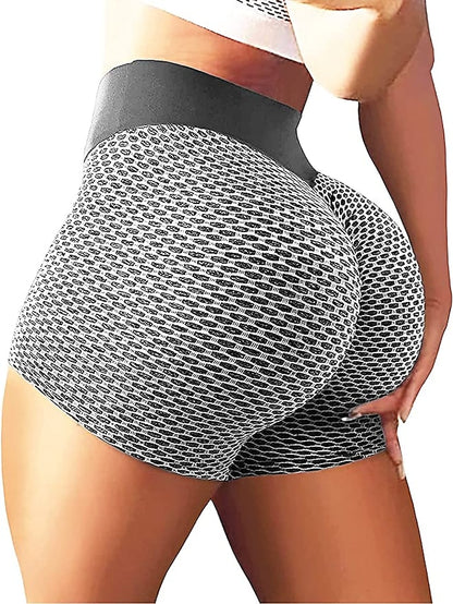 Women's Yoga Shorts Biker Shorts Criss Cross Butt Lift Yoga Fitness Running Shorts Black Red Blue Spandex Sports Activewear Stretchy - LuckyFash™