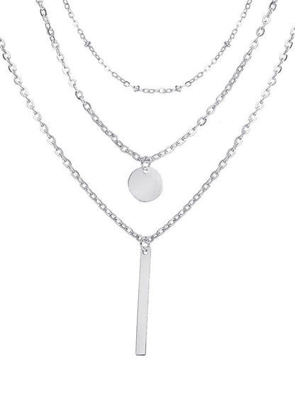 Women's necklace Chic & Modern Street Geometry Necklaces / 3 Layered Necklace / Dailywear / Spring / Summer / Fall / Winter - LuckyFash™
