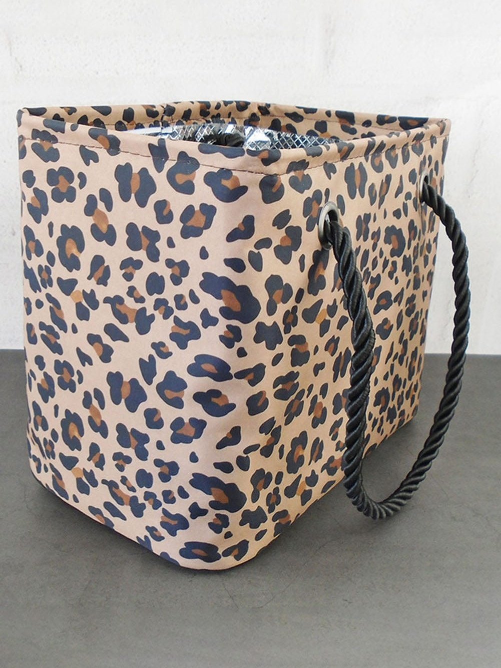 Leopard Print Waterproof Canvas Organizer Bag