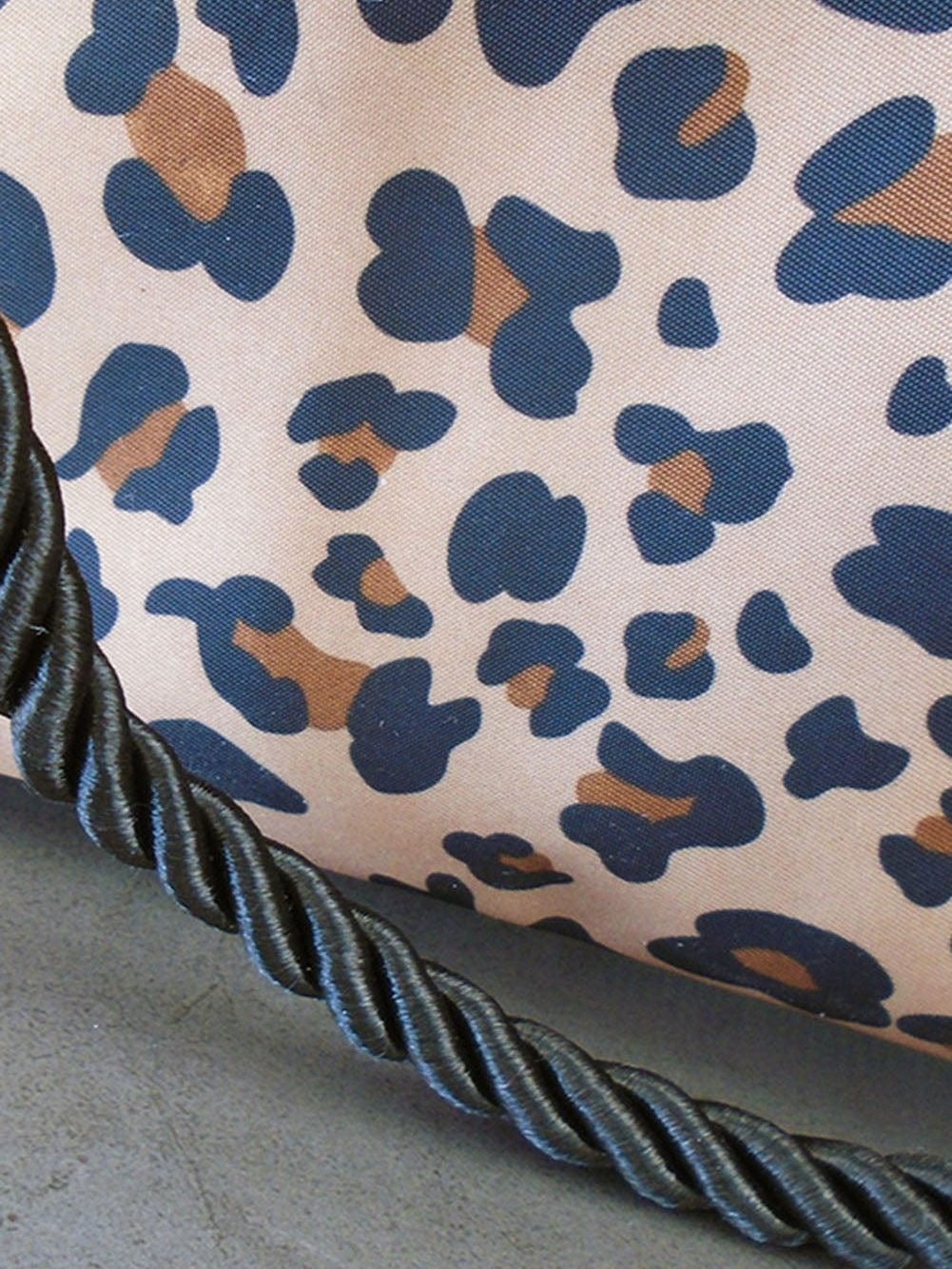 Leopard Print Waterproof Canvas Organizer Bag