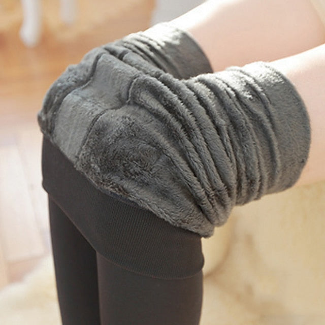 Women's Fleece Pants Normal Fleece Plain Black Red Fashion Mid Waist Full Length Daily Fall & Winter
