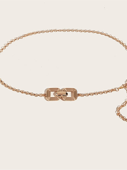 Women's Belt Metal Alloy Champagne Gold Chain Outdoor Dailywear Daily Holiday Pure Color / Spring / Summer / Fall / Winter - LuckyFash™