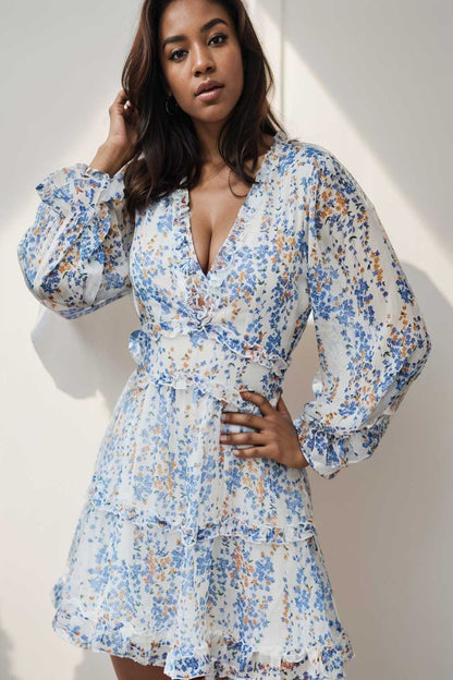 loose leopard print v neck dress drop shoulder a line closed cape paneled 143377