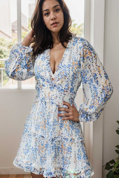 loose leopard print v neck dress drop shoulder a line closed cape paneled 131111