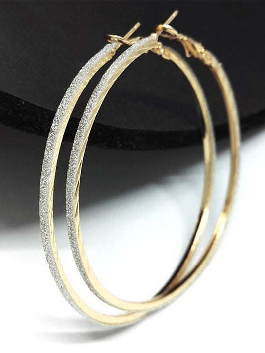 Women's Earrings Chic & Modern Party Pure Color Earring / Wedding / Gold / Black / Silver / Fall - LuckyFash™