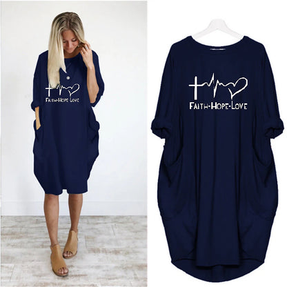 Women's T Shirt Dress Tee Dress Midi Dress Black White Champagne Half Sleeve Letter Ruched Summer Spring Crew Neck Casual 2023 S M L XL XXL 3XL 4XL 5XL