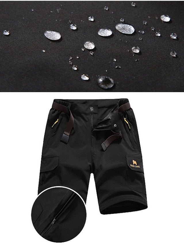 Women's Convertible Zip Off Pants Hiking Pants Trousers Summer Outdoor Breathable Quick Dry Stretchy Wear Resistance Pants / Trousers Bottoms Black Army Green Camping / Hiking Fishing S M L - LuckyFash™