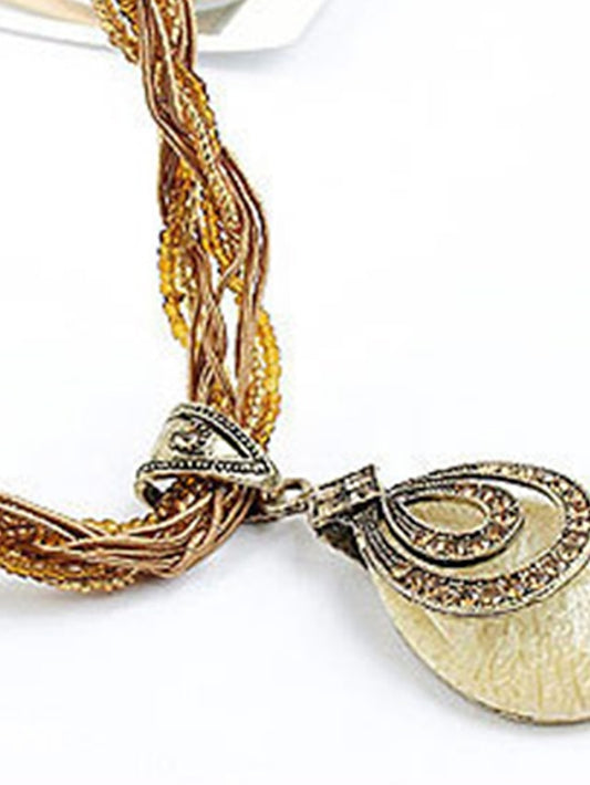 Women's necklace Fashion Street Geometry Necklaces / Blue / Green / Fall / Winter / Spring - LuckyFash™