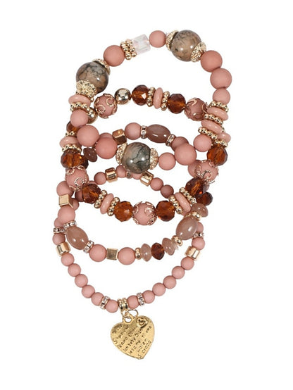Women's Bracelets Ethnic Style Party Heart Bracelets & Bangles / Imitation Pearl / Black / Red / Fall / Winter - LuckyFash™