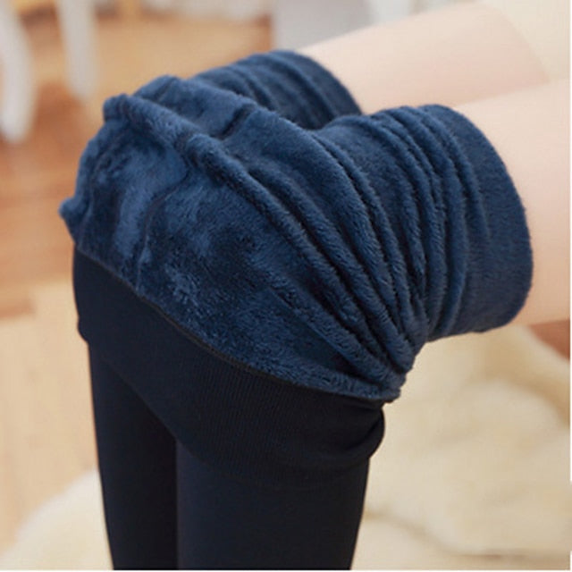 Women's Fleece Pants Normal Fleece Plain Black Red Fashion Mid Waist Full Length Daily Fall & Winter