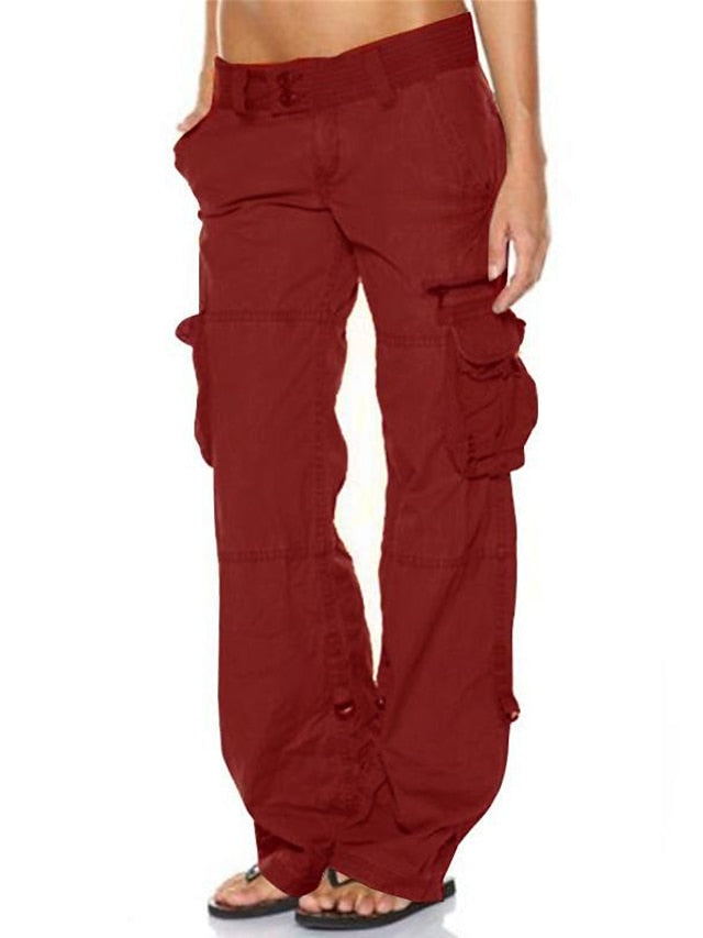 Women's Hiking Pants Trousers Work Pants Tactical Cargo Pants Military Summer Outdoor Ripstop Breathable Multi Pockets Quick Dry Pants / Trousers Bottoms Zipper Pocket grey blue Black Cotton Climbing - LuckyFash™