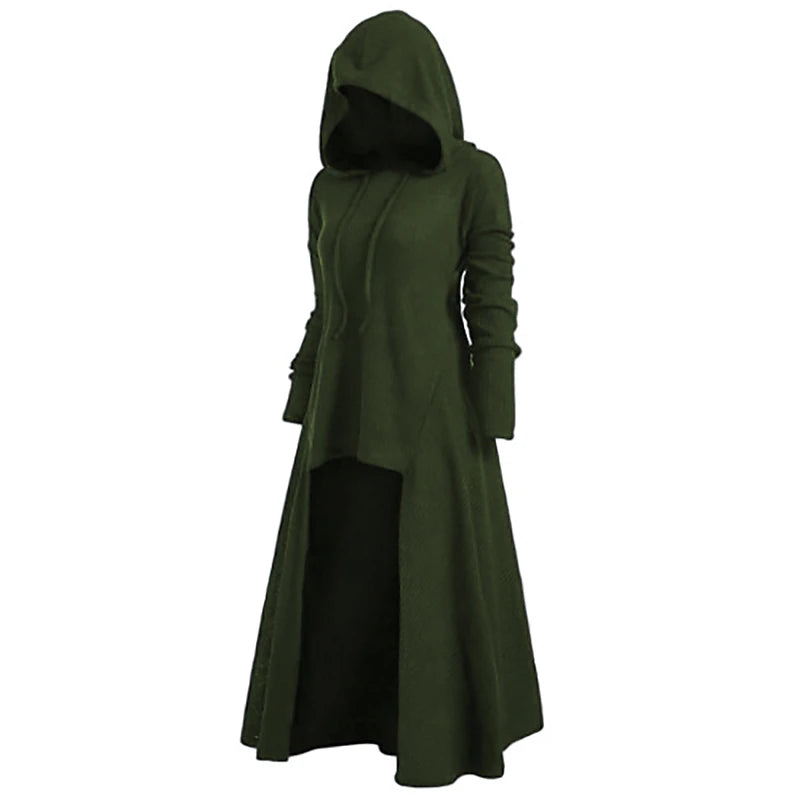 Women‘s Plus Size Curve Hoodie Dress Solid Color Hooded Long Sleeve Winter Fall Stylish Casual Maxi long Dress Daily Holiday Dress