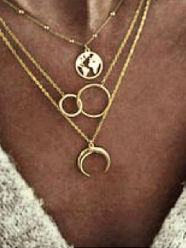 Women's necklace Chic & Modern Street Geometry Necklaces / Gold / Silver / Fall / Winter / Spring - LuckyFash™
