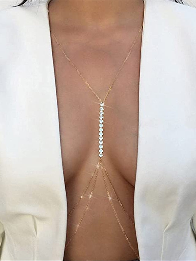 Women's body chain Fashion Street Pure Color Necklaces - LuckyFash™