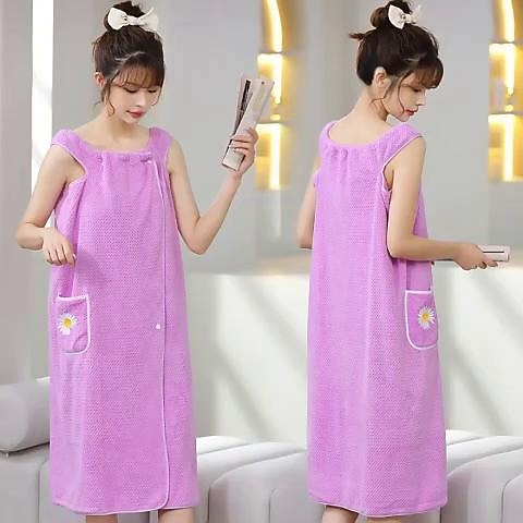 MicroFiber Wearable Bath Towel Dress Super Absorbent Home Wear Bath Skirt Bath Towel Ladies Water-Absorbent Soft Thick Wrapped Bathrobe Quick-dry - LuckyFash™