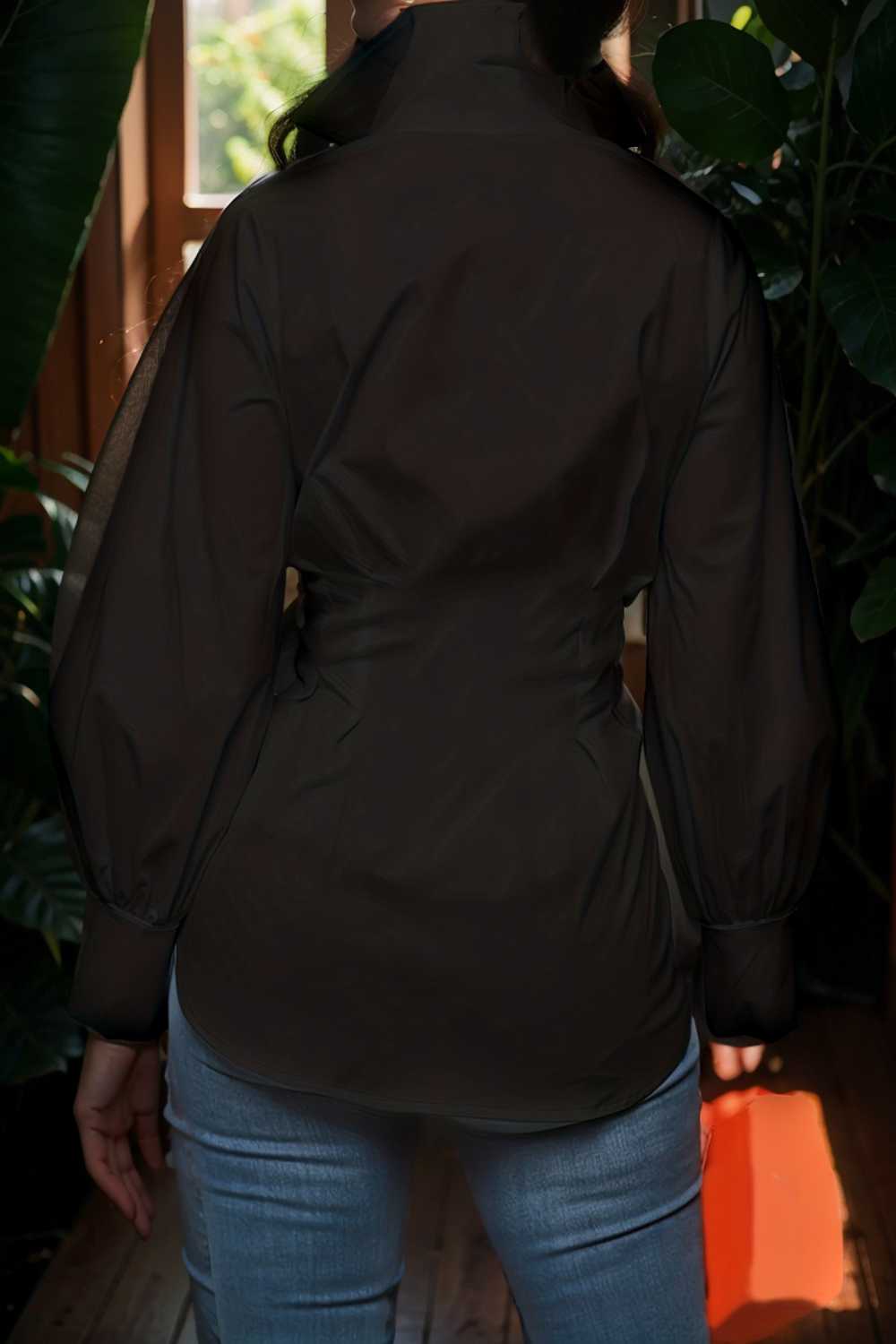 plus size casual blouse women s plus solid button up lantern sleeve turn down collar nipped waist blouse 111921